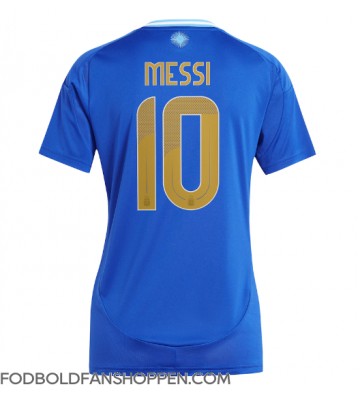 Argentina Lionel Messi #10 Udebanetrøje Dame Copa America 2024 Kortærmet